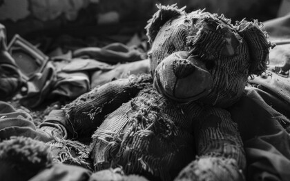 O barulho lá fora não para. Às vezes fica longe, às vezes parece que está bem em cima da minha cabeça. Quando fica perto demais, sinto um vento quente entrando pela fresta da madeira que cobre a entrada. Tem gosto de ferro, de fumaça, de coisa queimada. Eu fecho a boca e seguro a respiração, do jeito que faço quando me escondo em brincadeira, só que dessa vez não tem ninguém contando até dez