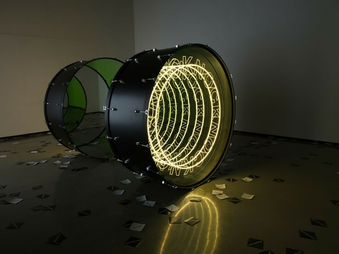 Ivan Navarro. Mute Parade, Exhibition view. Courtesy of Paul Kasmin Gallery