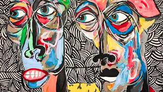 Pintura de Aicha Muteba Makana. Congo