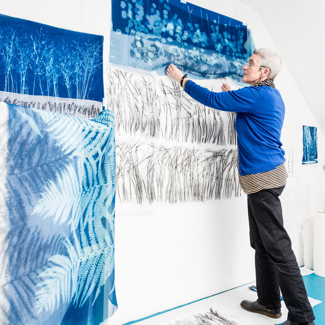 Making 03, Pauline Burbidge in her studio, 2014. Photo Philip Stanley Dickson, PSD photography