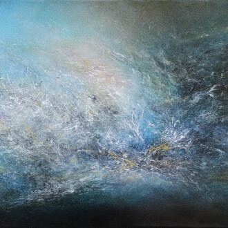 Cosmina, Untitled Ref. US01, 2015, Oil on canvas, 36 x 72 in (detail)