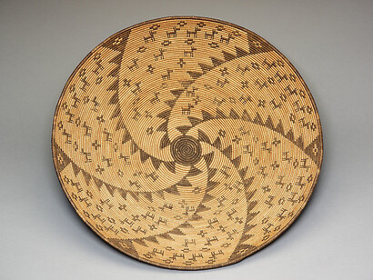 Western Apache
Salt River Canyon, Arizona, United States
Ceremonial Basket with Spiral Design, c. 1910