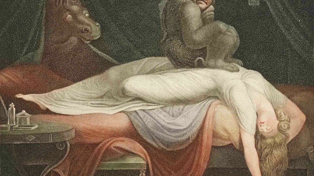 Füssli, Nightmare, 1782, Eau-forte en couleurs © BnF