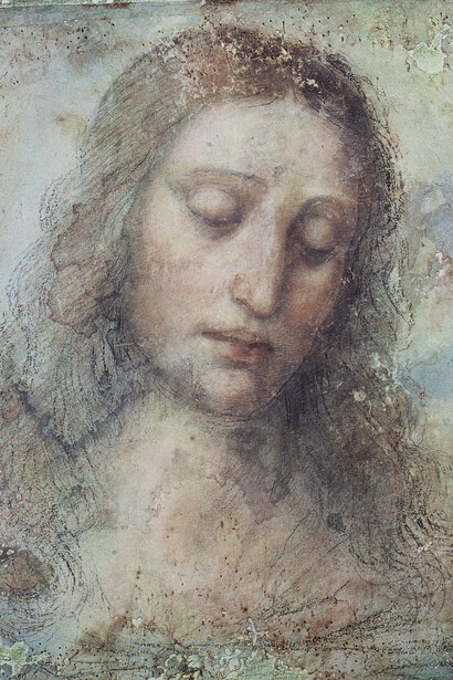 'Cabeza de Cristo' (1495), Leonardo da Vinci