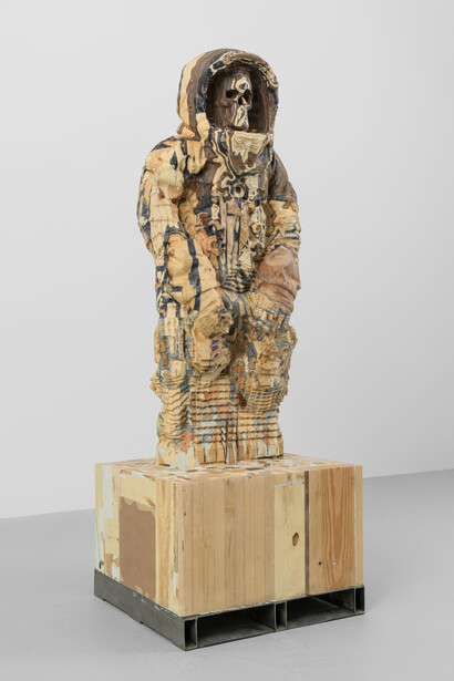 Matthew Day Jackson 
Lumpenproletariat
2010
Wood, plastic, steel
226 x 80.5 x 80.5 cm / 89 x 31 3/4 x 31 3/4 in
© Matthew Day Jackson
Courtesy the artist and Hauser & Wirth
Photo: Jon Etter
