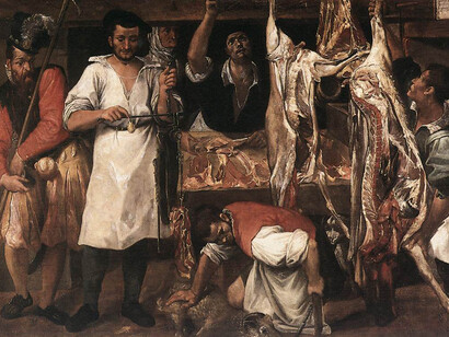 Annibale Carracci, Bottega del macellaio