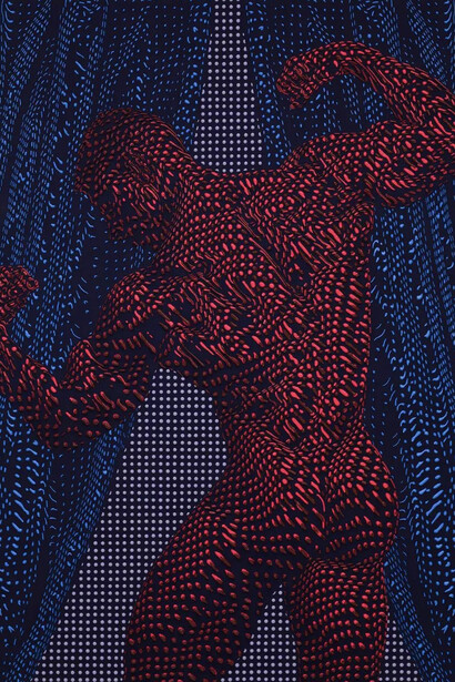 Joseph Parra, Curtain call (for Joey Stefano) (detail), 2023. Courtesy of Friedrichs Pontone