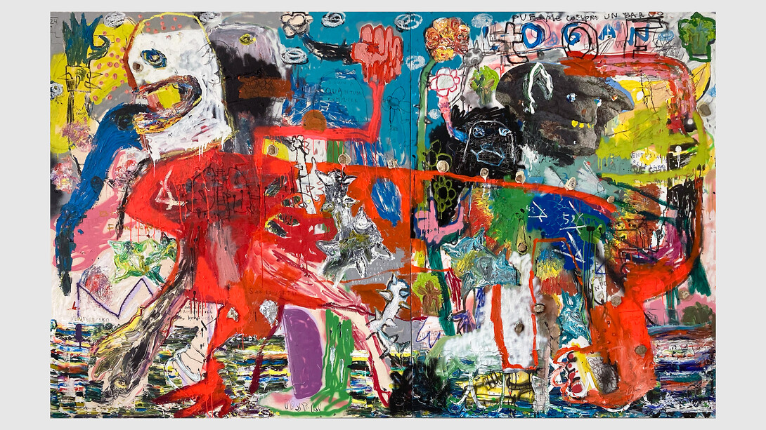 Untitled (There is No Such Thing as a Quantum Revolution en el Canpo), 2023. Courtesy of Allouche Gallery