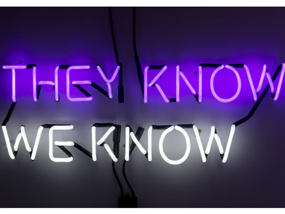 Tim Etchells, Who Knows, 2014, Courtesy of the artist and Vitrine, London