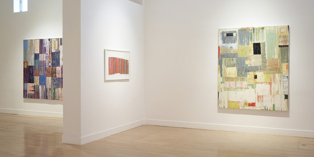 Mike Henderson, Exhibition view. Courtesy of Haines Gallery