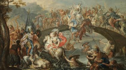 Johann Georg Platzer, Battaglia delle Amazzoni