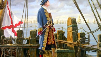 Pintura de Blas de Lezo en cubierta