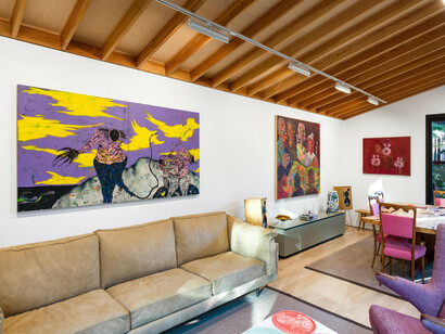 Various artists, Stranger things, exhibition view. Courtesy of Simchowitz Gallery