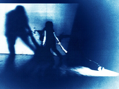 Blue print, cianotipia e foto di Laura Bertazzoni