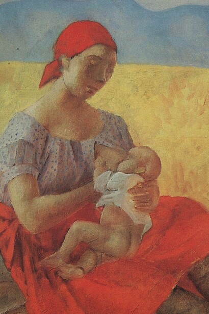 "Madre (estudio)", Kuzma Petrov-Vodkin, 1913