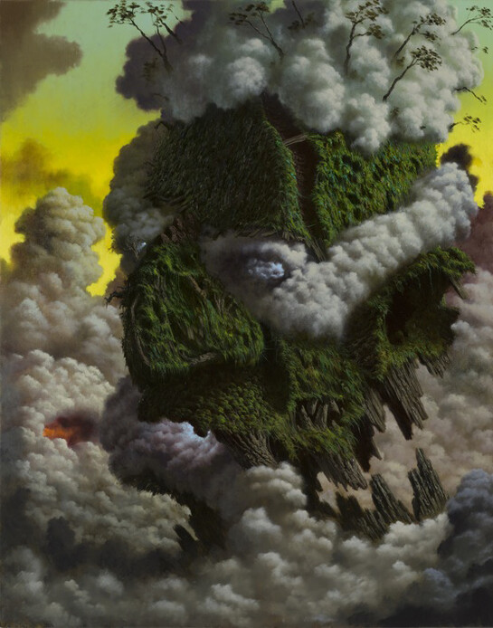 Fulvio Di Piazza, Green god, cm 100x80