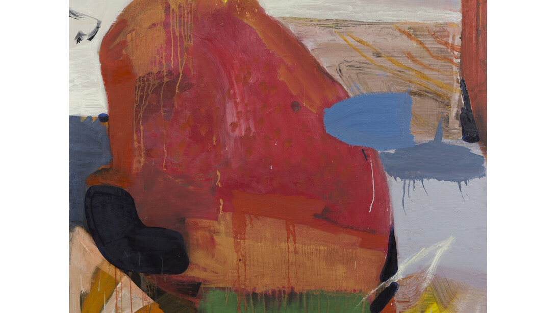 Eamon Colman, Summer wind blew the park from its moorings, 2015, oil on linen, 120 x 120 cm