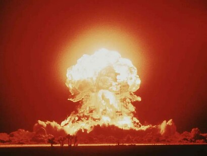 The violent nature of a nuclear explosion