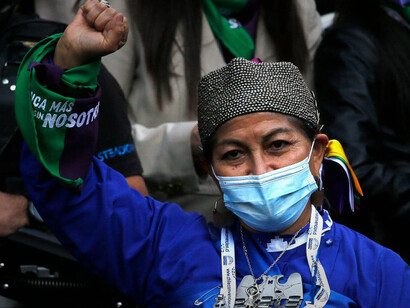 Elisa Loncón, Vorsitzende des Verfassungskonvents in Chile