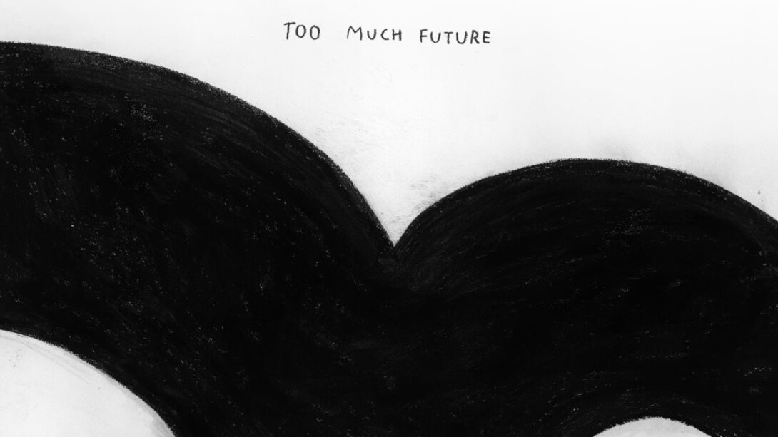 Christine Sun Kim (b. 1980), Too Much Future, 2017. Charcoal on paper, 17 1/8 x 29 1/8 in. (43.5 x 74 cm). Collection of the artist. Image courtesy Sirio Magnabosco
