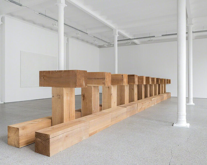 Carl Andre & Enrico Castellani. Courtesy of Gallery Greta Meert