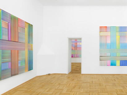 Bernard Frize, A labor of love, ausstellungsansicht. Mit freundlicher genehmigung der Galerie nächst St. Stephan