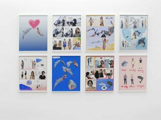 Antoine Catala and Dan Graham, A Dolphin's Smile (and More), 2013, 8 digital prints, Each: 76.2 x 53.3 cm / 31 x 21 in, Ed. 3/5 + 2 AP, courtesy of Herald St, London