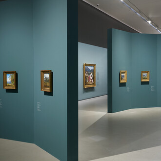 Ferdinand Georg Waldmüller, Nach der natur gemalt, ausstellungsansicht. Mit freundlicher genehmigung des Lower Belvedere