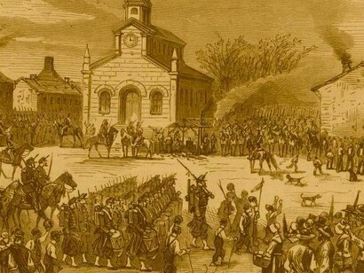 El ejército entra en Le Creusot 