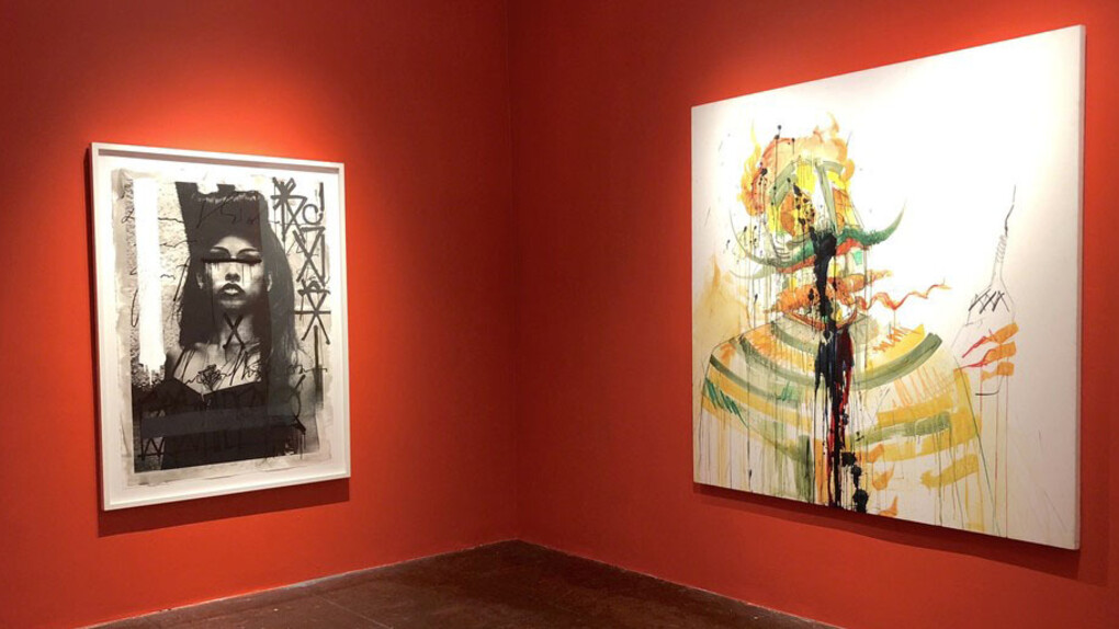 Retna : Mano A Mano, exhibiiton view. Courtesy of New Image Art