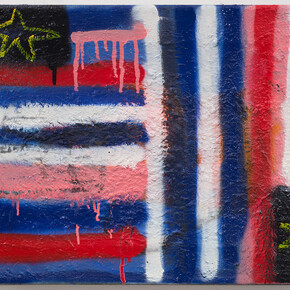 Paul Housley, 'Flag version 2', 2014, mixed media on canvas, 43 x 50 cm 