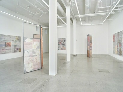 Evergreen, Searchlight, Rosebud, Exhibition view. Courtesy of Jessica Silverman Gallery