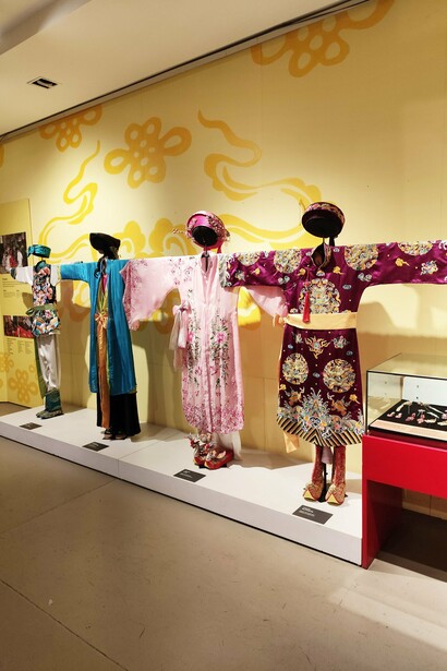 Ceremonial costumes used in Hau dong, each color representing one of the Four Palaces—Heaven, Earth, Water, and Mountains © Photo by Daniel Gauss