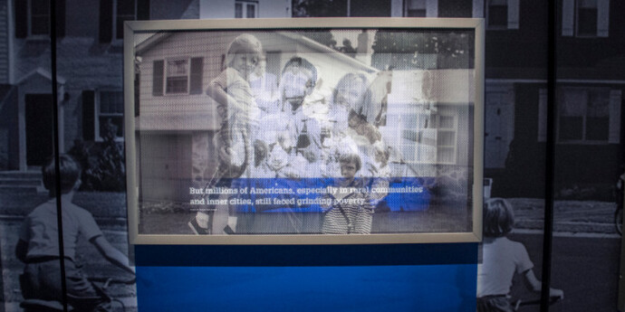 Civil Rights, Exhibition view. Courtesy of LBJ Presidential Library