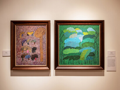 Various artists, Shared lives, distinct visions. Artist couples in India, exhibition view. Courtesy of DAG