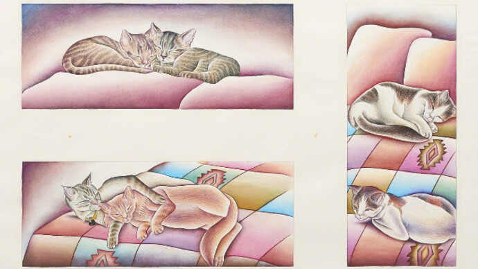 Judy Chicago's Pussies. Courtesy of Jessica Silverman Gallery