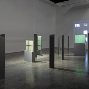 Nazgol Ansarinia, Instruments of viewing and obscurity, exhibition view. Courtesy of Green Art Gallery