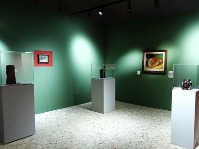 Gauguin. El diario de Noa Noa y otras aventuras, vista de exhibición. Cortesía del Museo della Fanteria di Roma