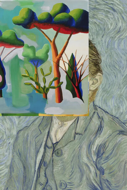 Jonathan Monk, Van Gogh x Salvo (dettaglio), 2024. Per gentile concessione di Massimo De Carlo