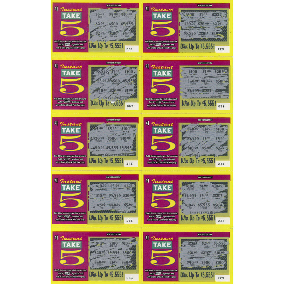 Lorenzo Bueno, Spent $16, Won $5, Lost $8, 2014. Mixed media, 12 1/2 in. x 8 in.