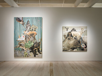 Black myth, exhibition view. Courtesy of White Rabbit Gallery