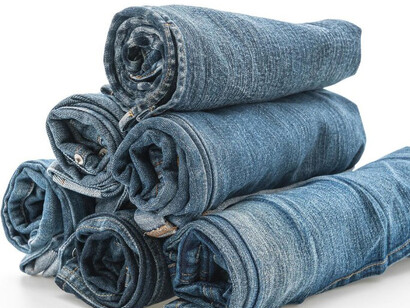 Jeans neatly displayed, showcasing timeless style and casual elegance