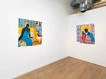 Rufai Zakari, Girls like us, exhibition view. Courtesy of Kristin Hjellegjerde Gallery