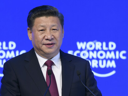 Xi Jinping, presidente de China, en el Foro de Davos