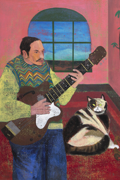 Justin Williams, Walking scorpion, John played guitar to no one. Courtesy of Phillips’ New Now: Modern & Contemporary Art 