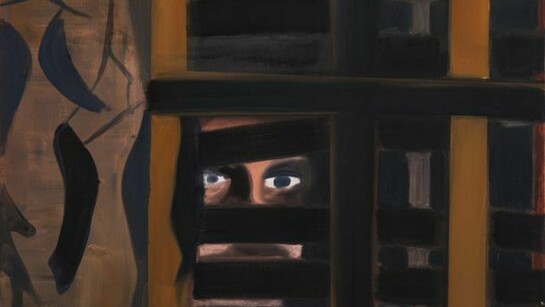 Oren Ben Moreh, Watching, oil on canvas 50 x 60 cm, 2013