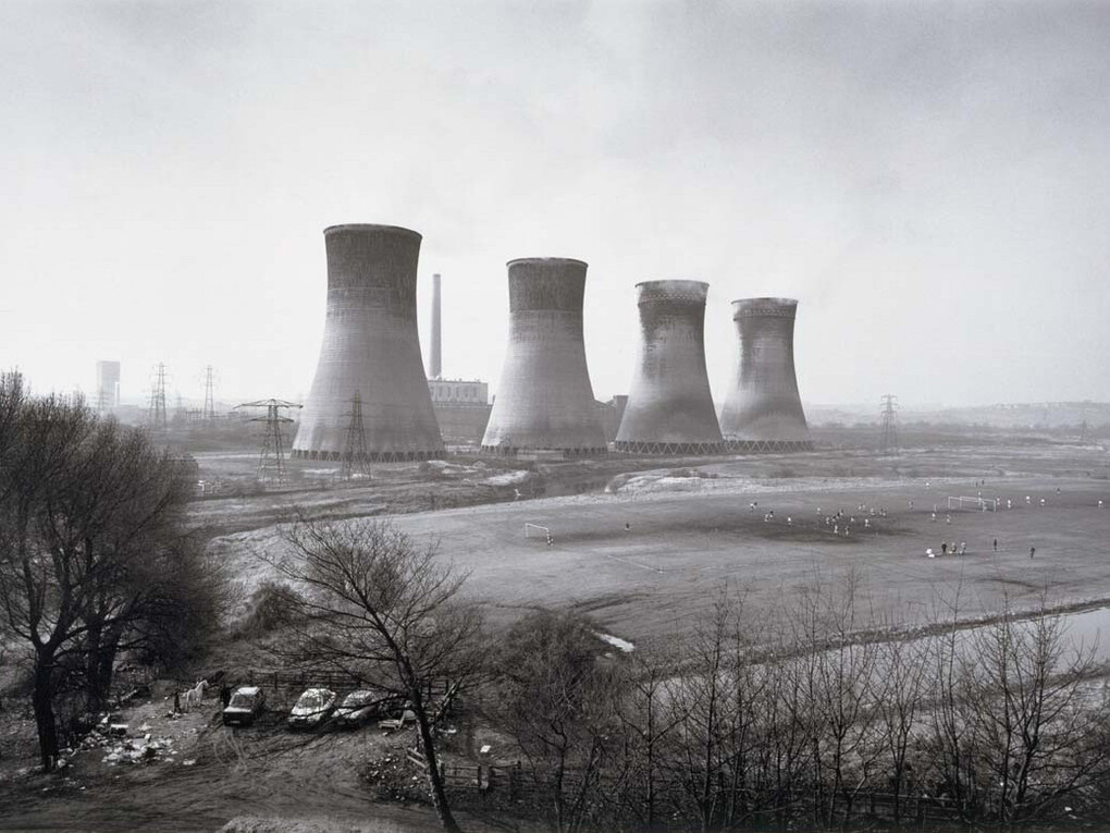 John Davies, Agecroft Power Station, Salford  1983, Gelatin silver print ©Victoria and Albert Museum