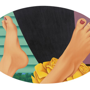 Tom Wesselmann, Bedroom Pain ng #21, 1969 - 1975, Oil on canvas, 59 3/4 x 94 inches 151.8 x 238.8 cm. © The Estate of Tom Wesselmann /Licensed by VAGA, New York. Courtesy Gagosian.