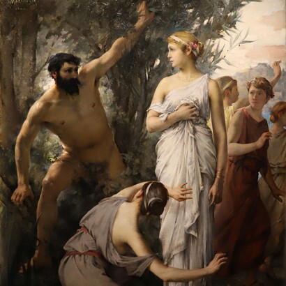 Jean Alfred Marioton, Ulisse e Nausicaa, 1888. Musée d'Orsay, Parigi, Francia