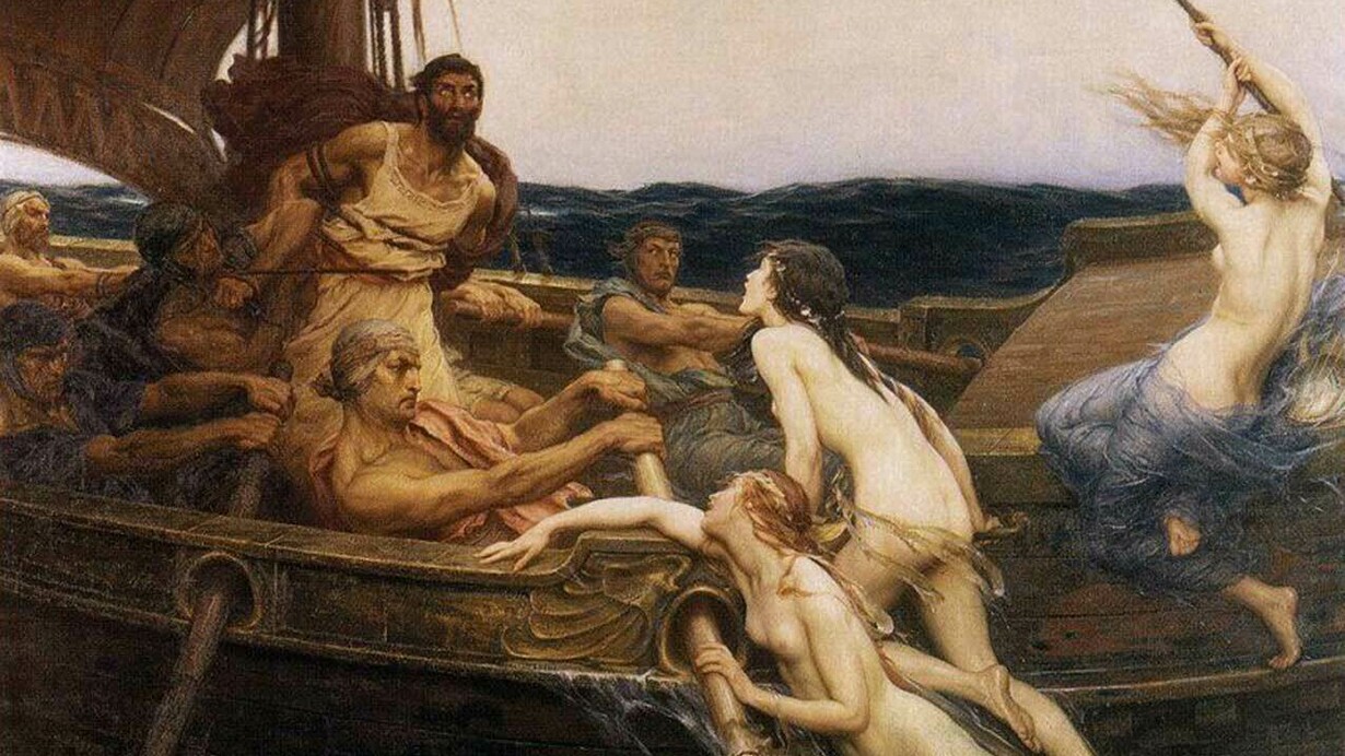 Ulisse e le sirene, Herbert James Draper, 1909